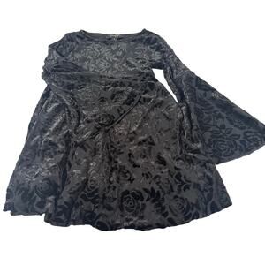 Jessica Simpson Toddler Girl 4T Black Felt Dress